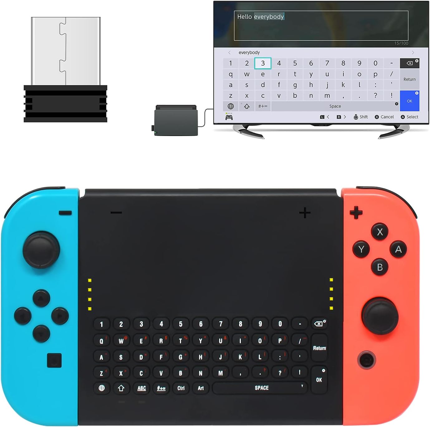 FYOUNG Wireless Keyboard Compatible with Nintendo Switch/Switch OLED