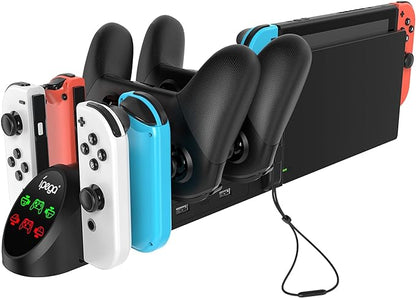 FYOUNG Charger Station for Switch/Switch OLED Model Joy Con and for Switch Pro Controllers Charging Dock