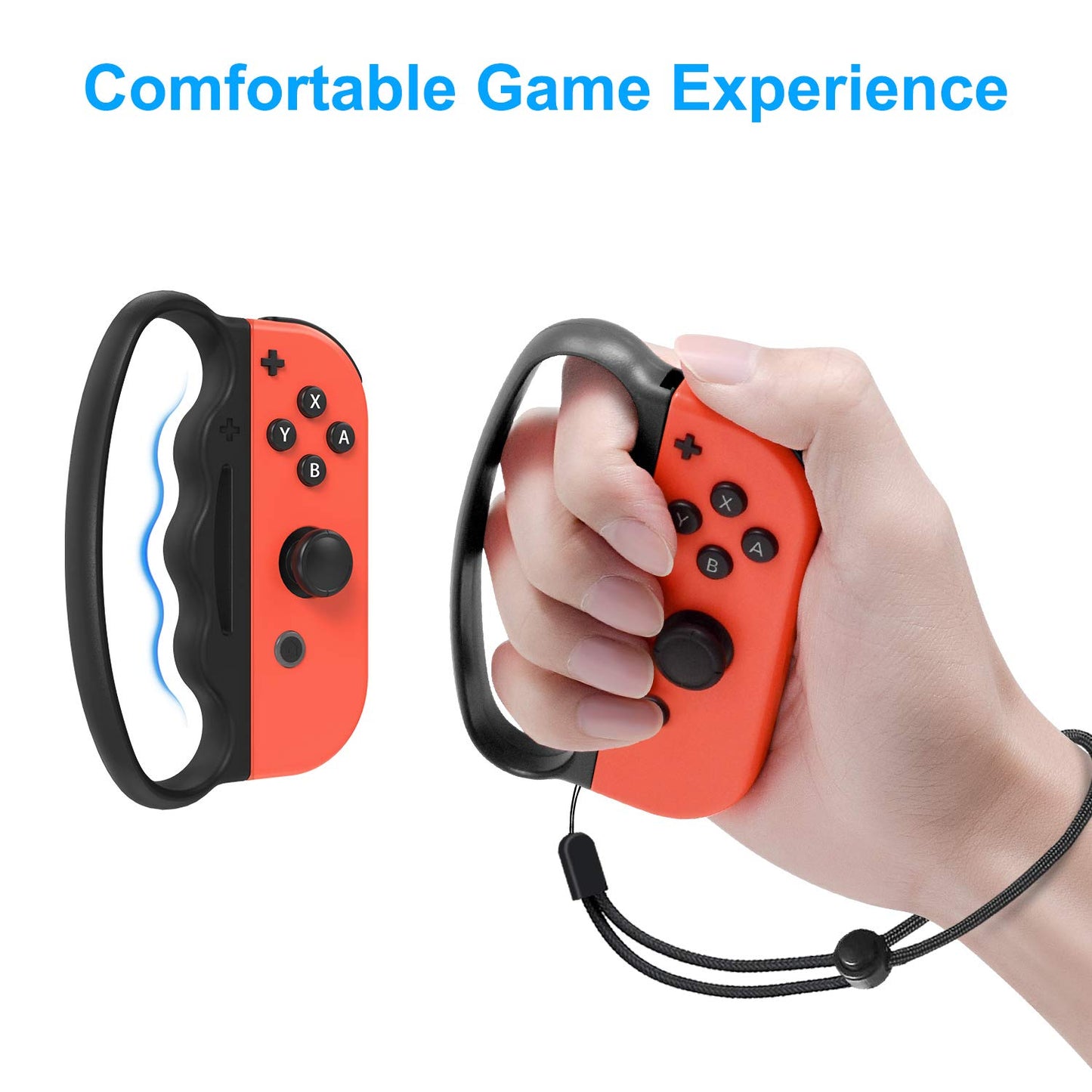 FYOUNG Fitness Boxing Hand Grip Compatible with Switch/Switch OLED Joy Con Controller