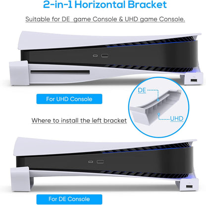 FYOUNG Horizontal Hub USB Port Stand for PS5