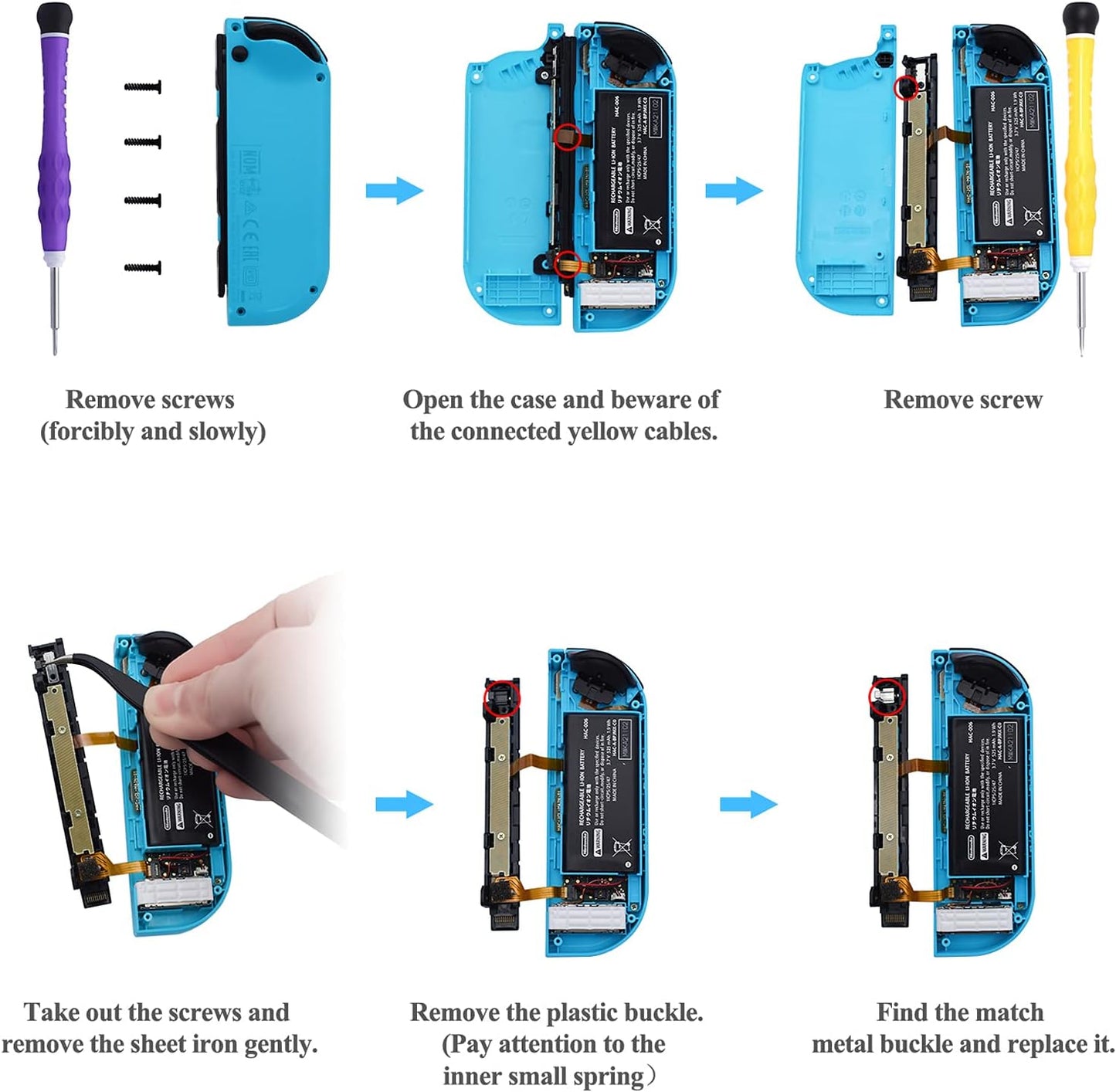 FYOUNG Replacement Latches Compatible with Switch/ Switch OLED JoyCon